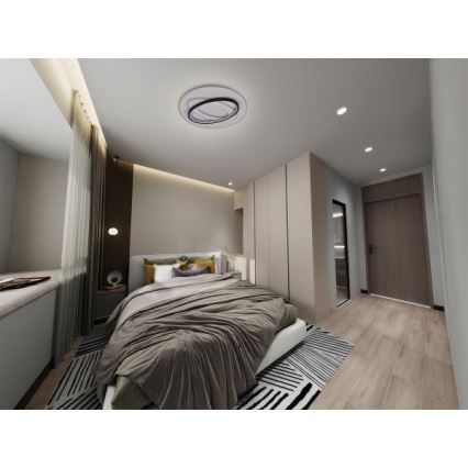 LED Plafon ściemnialny LED/90W/230V 3000-6500K + zdalne sterowanie