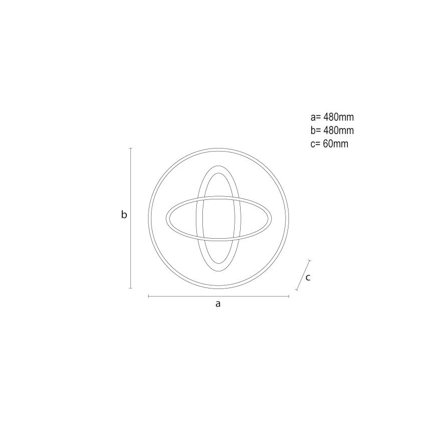 LED Plafon ściemnialny LED/90W/230V 3000-6500K + zdalne sterowanie