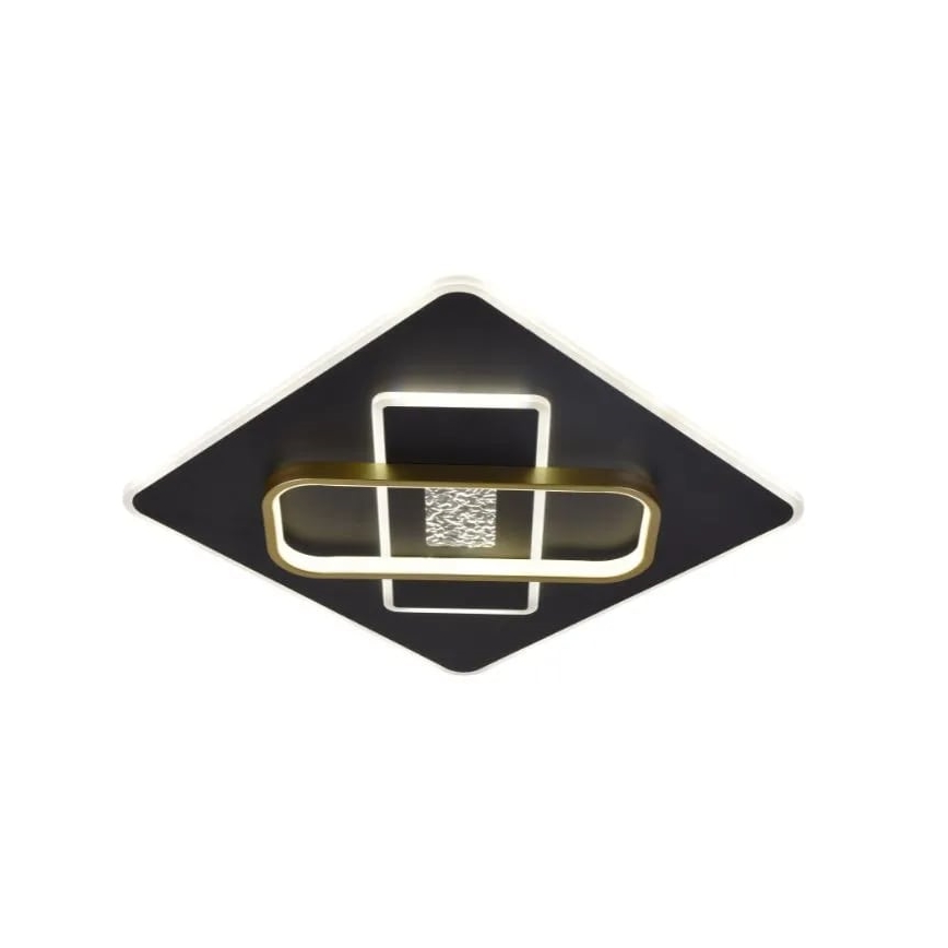 LED Plafon ściemnialny LED/90W/230V 3000-6500K czarny + zdalne sterowanie
