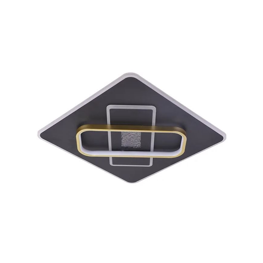 LED Plafon ściemnialny LED/90W/230V 3000-6500K czarny + zdalne sterowanie