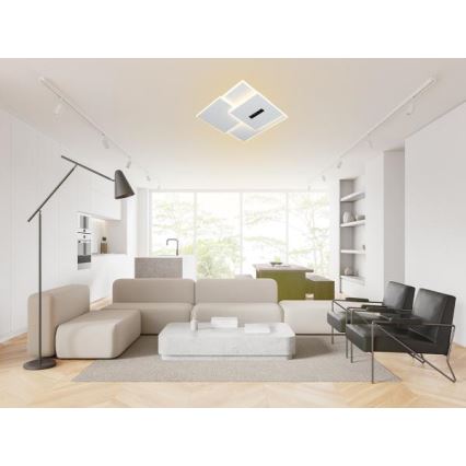 LED Plafon ściemnialny LED/95W/230V 3000-6500K biały + pilot zdalnego sterowania