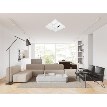 LED Plafon ściemnialny LED/95W/230V 3000-6500K biały + pilot zdalnego sterowania