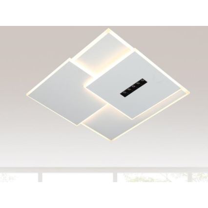 LED Plafon ściemnialny LED/95W/230V 3000-6500K biały + pilot zdalnego sterowania