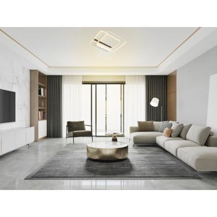 LED Plafon ściemnialny LED/95W/230V 3000-6500K biały + zdalne sterowanie