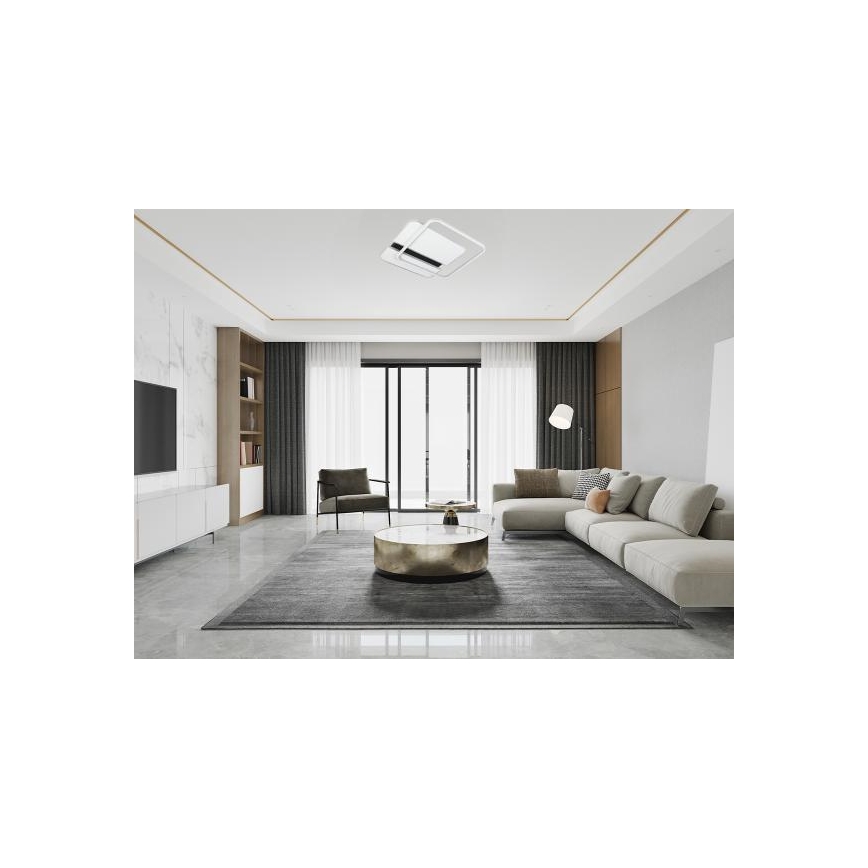 LED Plafon ściemnialny LED/95W/230V 3000-6500K biały + zdalne sterowanie