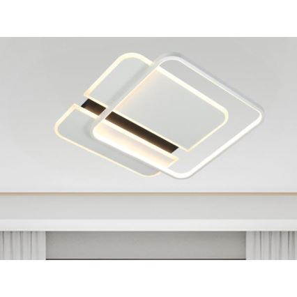 LED Plafon ściemnialny LED/95W/230V 3000-6500K biały + zdalne sterowanie
