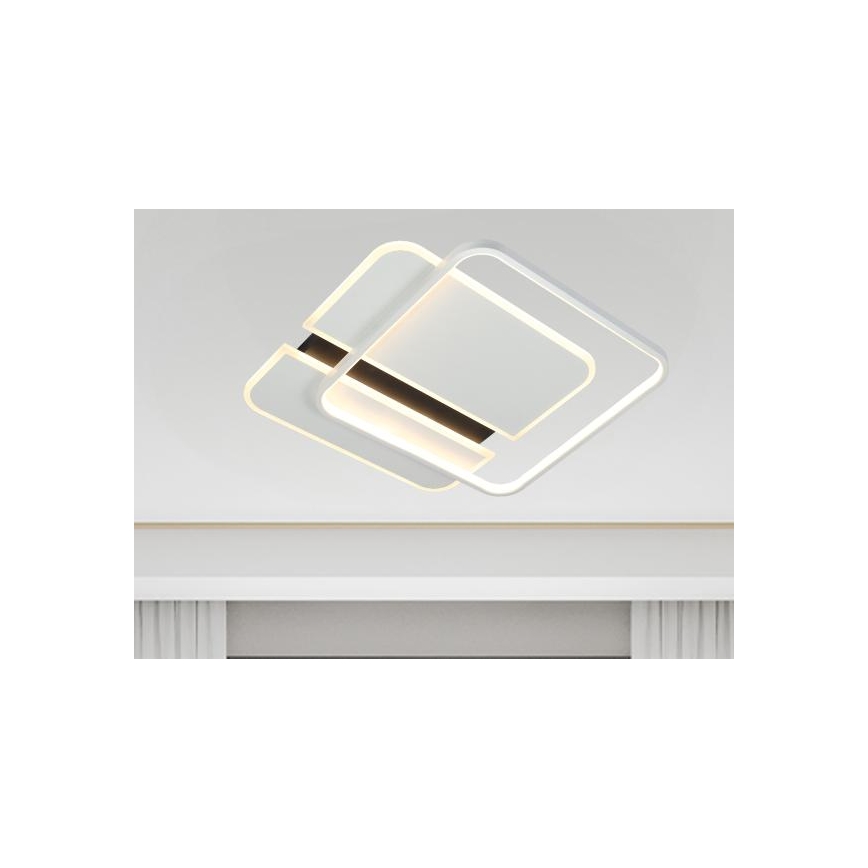 LED Plafon ściemnialny LED/95W/230V 3000-6500K biały + zdalne sterowanie