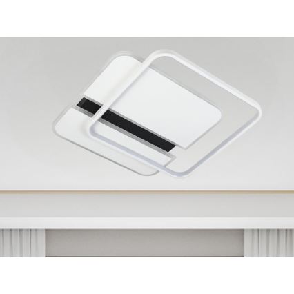 LED Plafon ściemnialny LED/95W/230V 3000-6500K biały + zdalne sterowanie