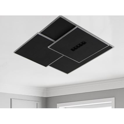 LED Plafon ściemnialny LED/95W/230V 3000-6500K czarny + pilot zdalnego sterowania