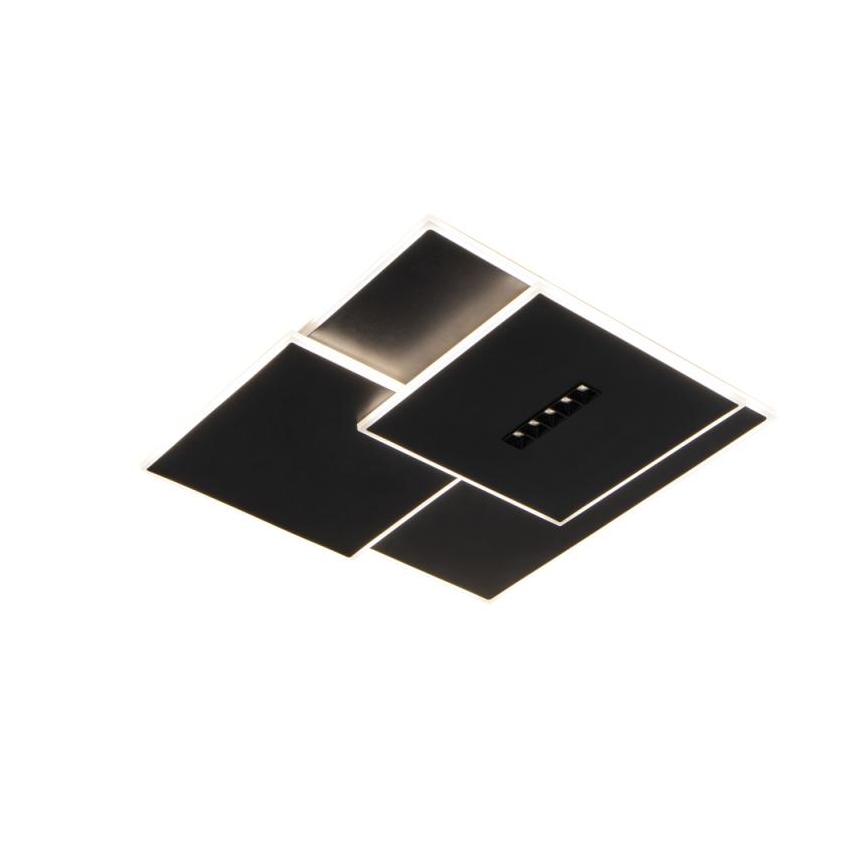 LED Plafon ściemnialny LED/95W/230V 3000-6500K czarny + pilot zdalnego sterowania