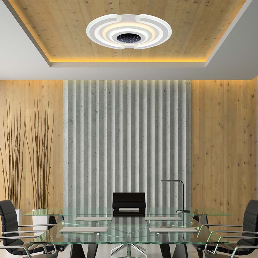 LED Plafon ściemnialny LED/95W/230V 3000-6500K + pilot zdalnego sterowania