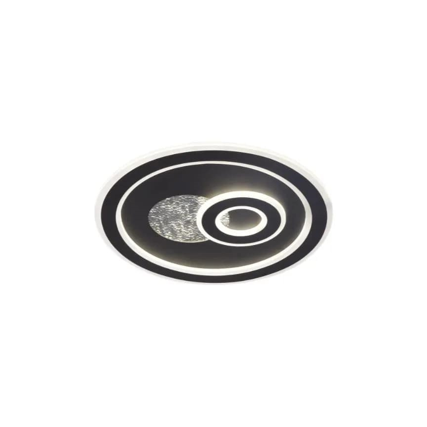 LED Plafon ściemnialny LED/95W/230V 3000-6500K czarny + zdalne sterowanie