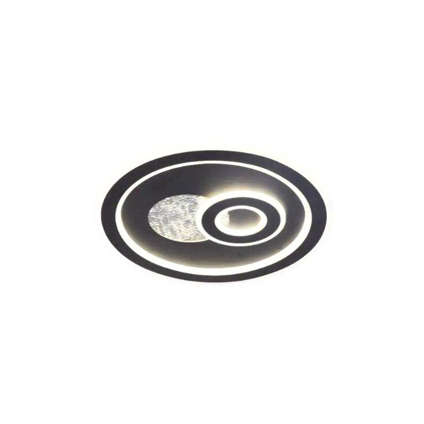LED Plafon ściemnialny LED/95W/230V 3000-6500K czarny + zdalne sterowanie