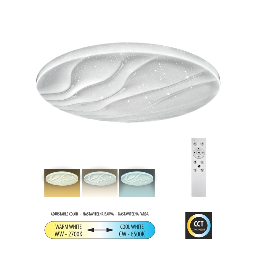 LED Plafon ściemnialny LIKA LED/60W/230V 2700-6500K śr. 58 cm + pilot zdalnego sterowania