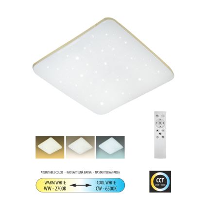 LED Plafon ściemnialny MANA LED/36W/230V 2700-6500K 43x43 cm + pilot zdalnego sterowania