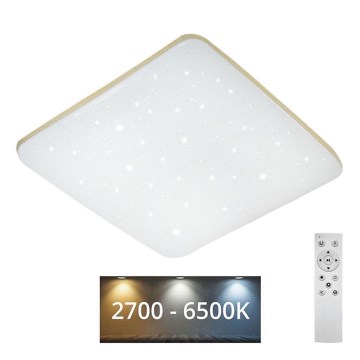 LED Plafon ściemnialny MANA LED/60W/230V 2700-6500K 53x53 cm + pilot zdalnego sterowania