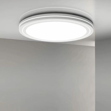 LED Ściemnialny plafon łazienkowy MARIAN LED/72W/230V śr. 48 cm 3000-6000K IP44 + Pilot zdalnego sterowania