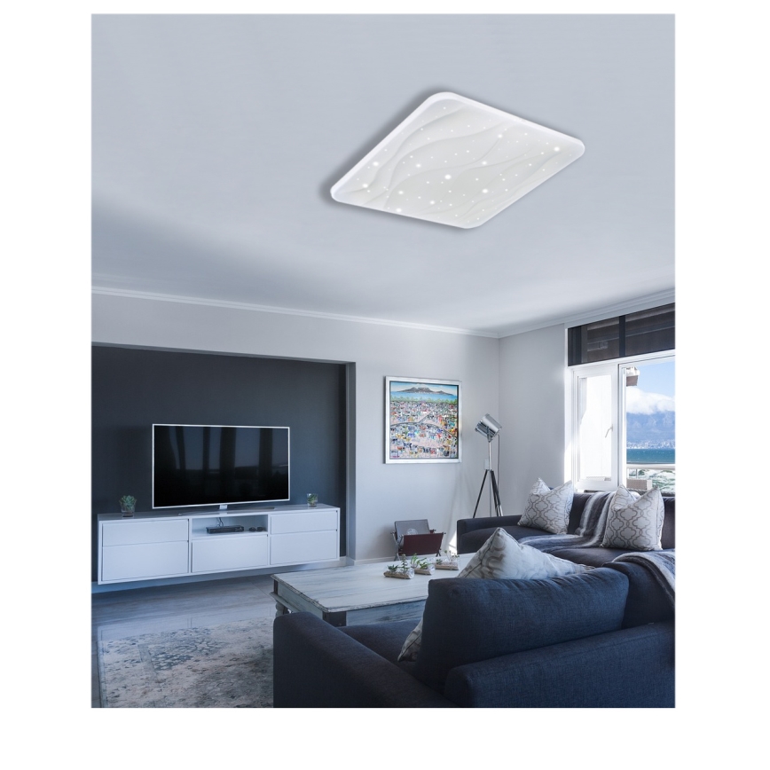 LED Plafon ściemnialny NERIS LED/60W/230V 2700-6500K 53x53 cm + pilot zdalnego sterowania