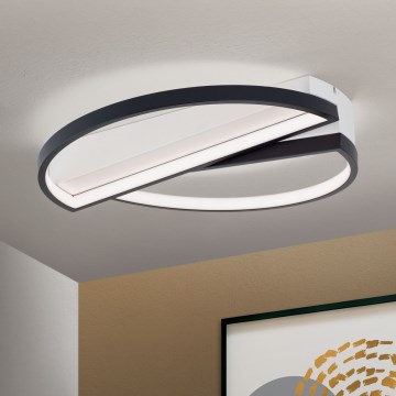 LED Plafon ściemnialny OLGA LED/28W/230V czarny/biały