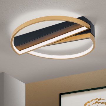 LED Plafon ściemnialny OLGA LED/28W/230V złoty/czarny