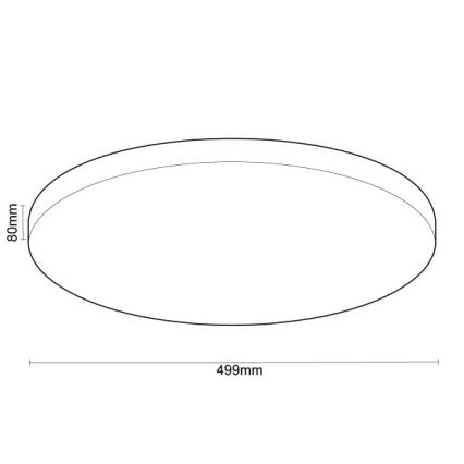 LED Plafon ściemnialny OPAL LED/48W/230V 2700-6500K Wi-Fi Tuya biały + pilot zdalnego sterowania