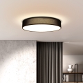 LED Plafon ściemnialny PENLEY LED/48W/230V 3000-6500K śr. 40 cm czarny + pilot zdalnego sterowania