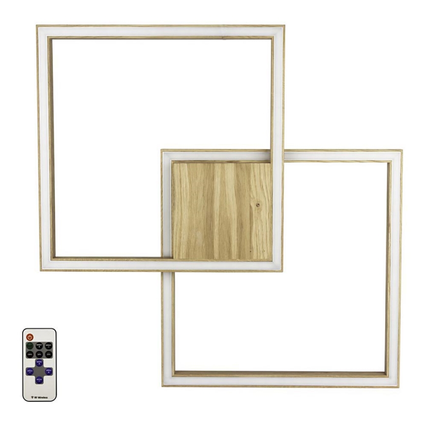 LED Plafon ściemnialny RAMME LED/48W/230V dąb matowy + pilot zdalnego sterowania