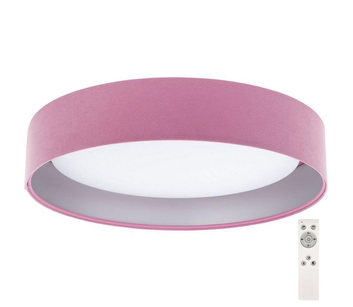 LED Plafon ściemnialny SMART GALAXY LED/24W/230V różowy/srebrny+ pilot