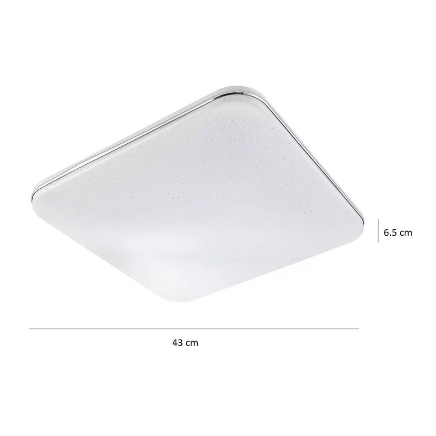 LED Plafon ściemnialny SYRIUS na zdalne sterowanie LED/72W/230V