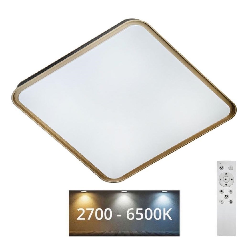 LED Plafon ściemnialny UNA LED/60W/230V 2700-6500K 50x50 cm + pilot zdalnego sterowania