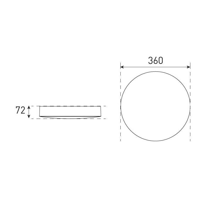 LED Ściemnialny plafon łazienkowy VARIO LUMO LED/13/18W/230V 3000/4000/5700K śr. 36 cm IP44 biały