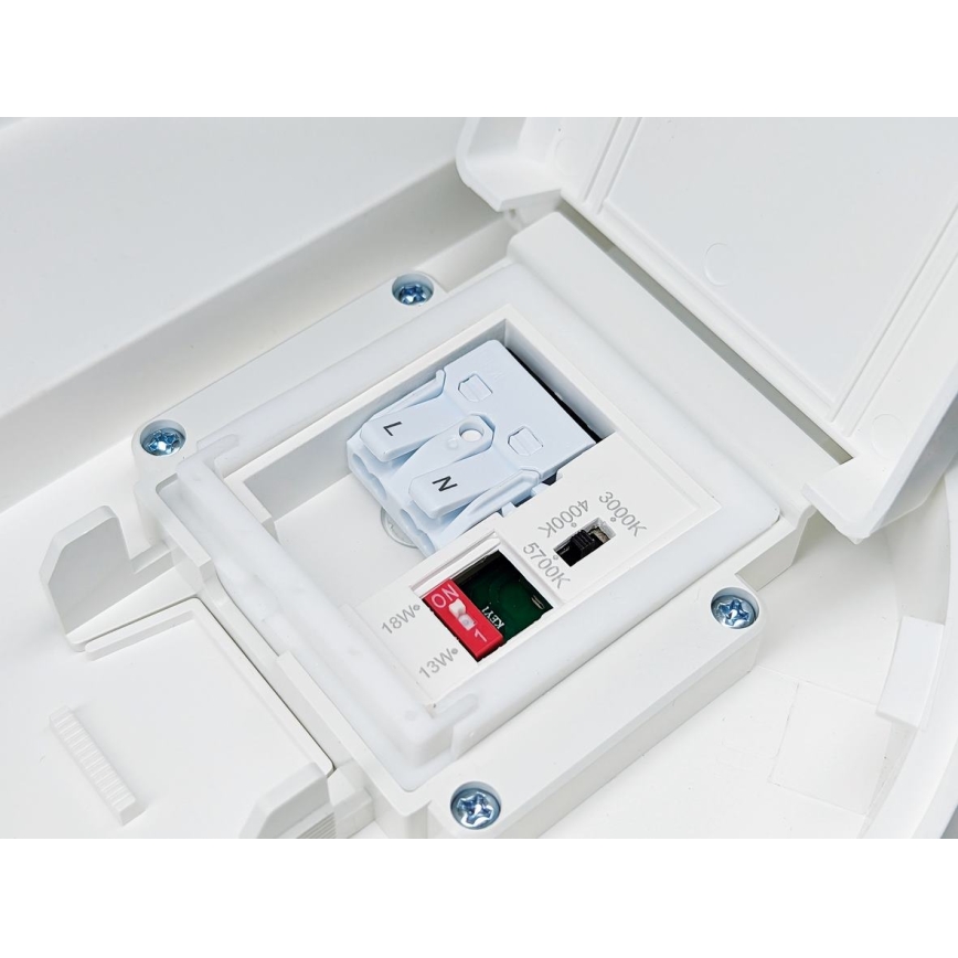 LED Ściemnialny plafon łazienkowy VARIO NOVA LED/13/18W/230V 3000/4000/5700K śr. 36 cm IP44 biały