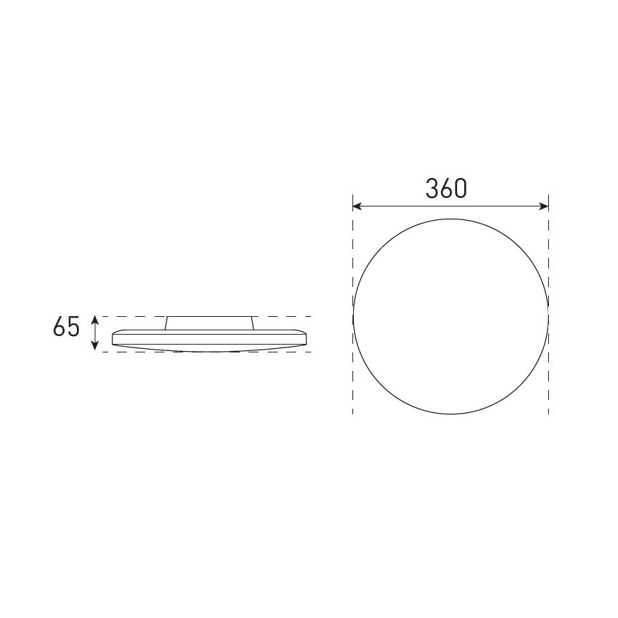 LED Ściemnialny plafon łazienkowy VARIO NOVA LED/13/18W/230V 3000/4000/5700K śr. 36 cm IP44 biały