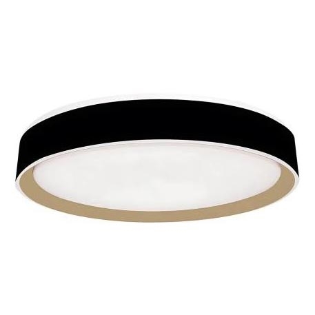 LED Plafon ściemnialny ze sterowaniem głosowym OPAL LED/48W/230V 2700-6500K czarny + pilot zdalnego sterowania