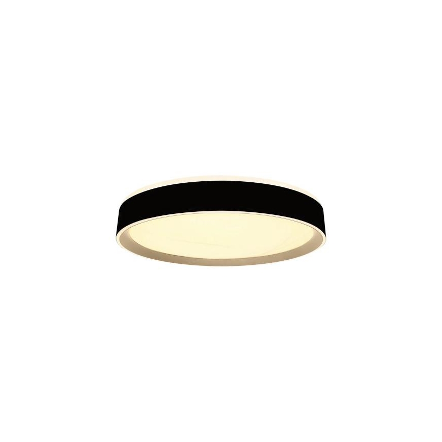 LED Plafon ściemnialny ze sterowaniem głosowym OPAL LED/48W/230V 2700-6500K czarny + pilot zdalnego sterowania