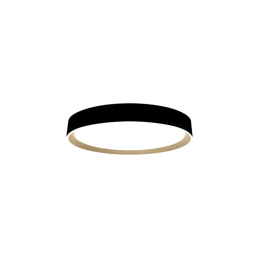 LED Plafon ściemnialny ze sterowaniem głosowym OPAL LED/48W/230V 2700-6500K czarny + pilot zdalnego sterowania