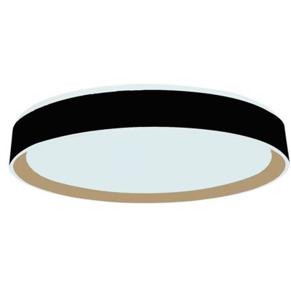 LED Plafon ściemnialny ze sterowaniem głosowym OPAL LED/48W/230V 2700-6500K czarny + pilot zdalnego sterowania