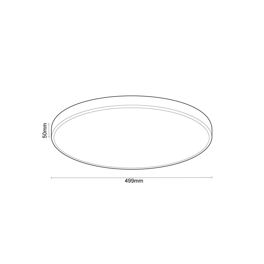 LED Plafon ściemnialny ze sterowaniem głosowym OPAL LED/48W/230V 2700-6500K czarny + pilot zdalnego sterowania