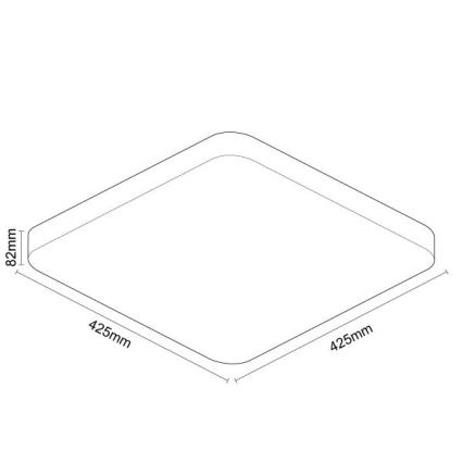 LED Plafon ściemnialny ze sterowaniem głosowym OPAL LED/48W/230V 2700-6500K biały + pilot zdalnego sterowania