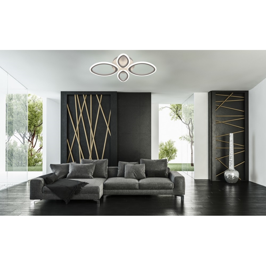 LED Plafon ściemnialny ze zdalnym sterowaniem MESSINA 2xLED/52W/230V
