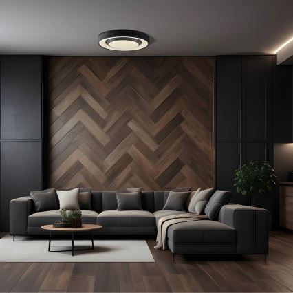 LED Ściemnialny plafon łazienkowy ZYGMUNT LED/72W/230V śr. 48,5 cm 3000-6000K IP44 + Pilot zdalnego sterowania