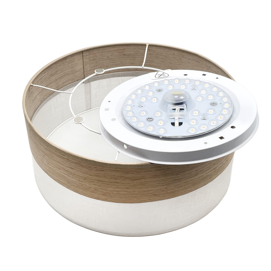 LED Plafon SIRJA WOOD LED/20W/230V śr. 35 cm biały/dąb