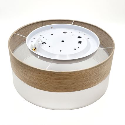 LED Plafon SIRJA WOOD LED/20W/230V śr. 35 cm biały/dąb
