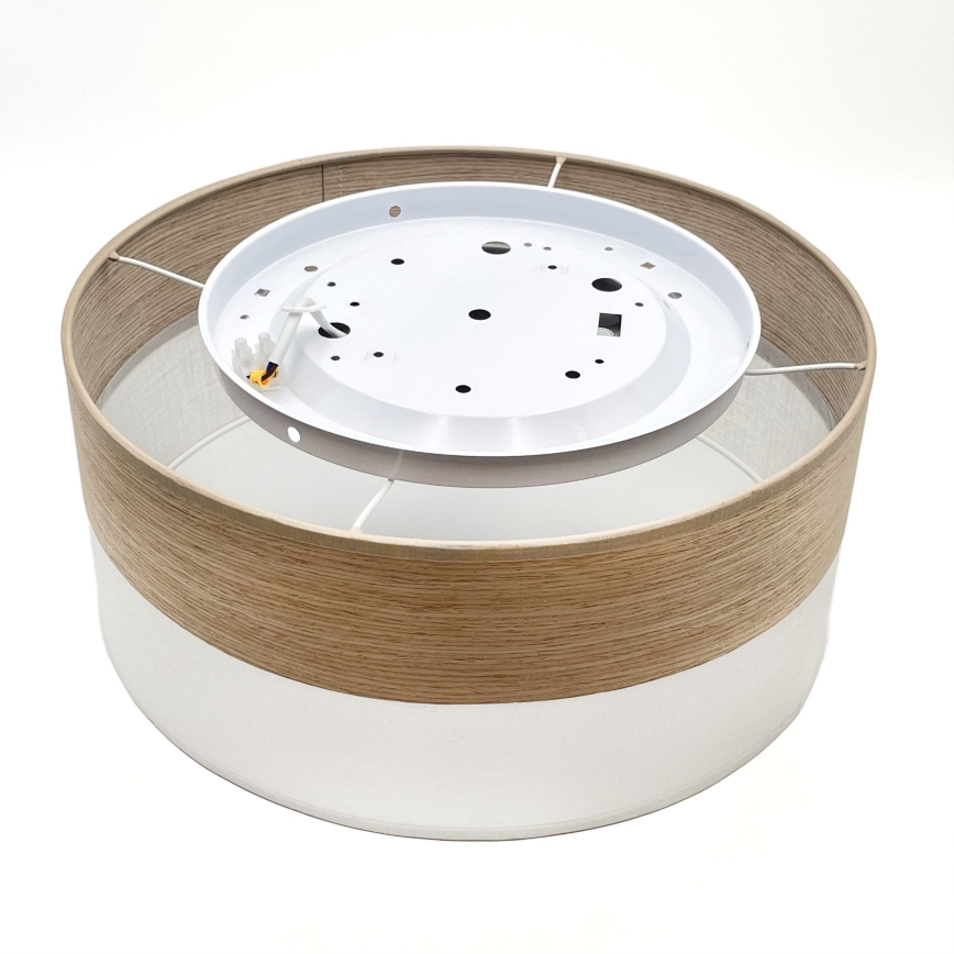 LED Plafon SIRJA WOOD LED/20W/230V śr. 35 cm biały/dąb