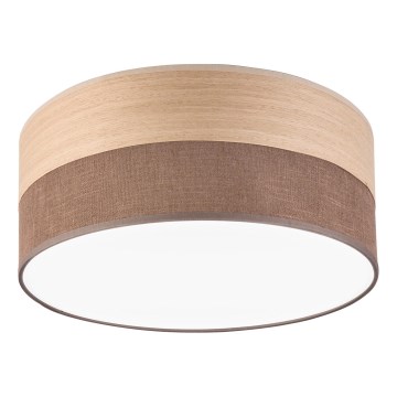 LED Plafon SIRJA WOOD LED/20W/230V śr. 35 cm brązowy/dąb