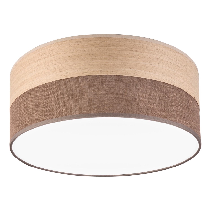 LED Plafon SIRJA WOOD LED/20W/230V śr. 35 cm brązowy/dąb