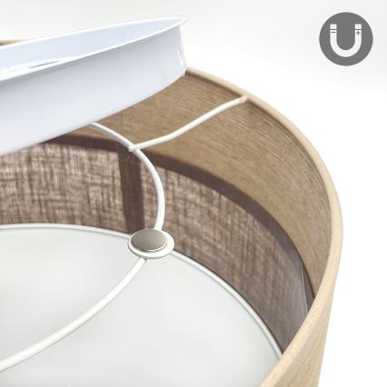 LED Plafon SIRJA WOOD LED/20W/230V śr. 35 cm brązowy/dąb