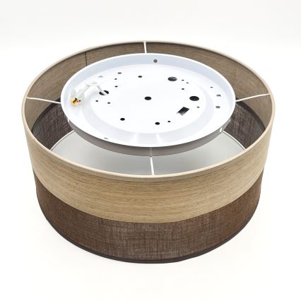 LED Plafon SIRJA WOOD LED/20W/230V śr. 35 cm brązowy/dąb