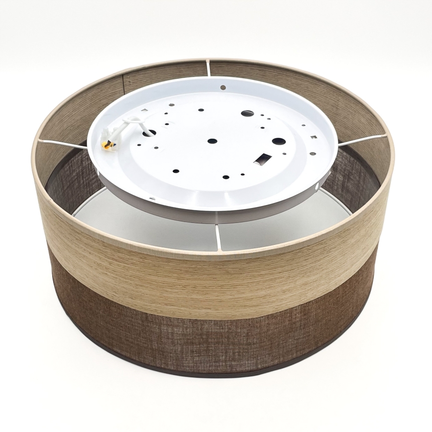 LED Plafon SIRJA WOOD LED/20W/230V śr. 35 cm brązowy/dąb