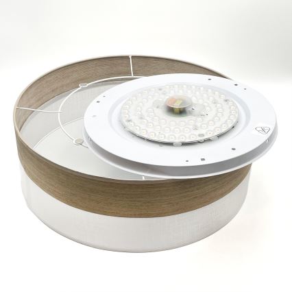 LED Plafon SIRJA WOOD LED/36W/230V śr. 45 cm biały/dąb